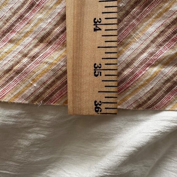 Merona Multicolor 100% Linen Diagonal Striped A-Line Maxi Skirt SZ 12 BOHO - Picture 6 of 8